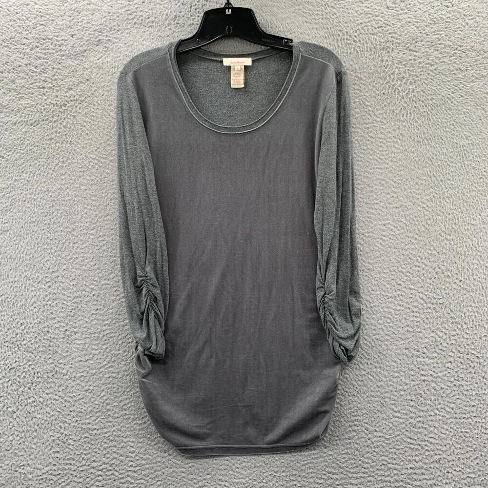 SUNDANCE Blouse Womens Small Top Long Sleeve Gray